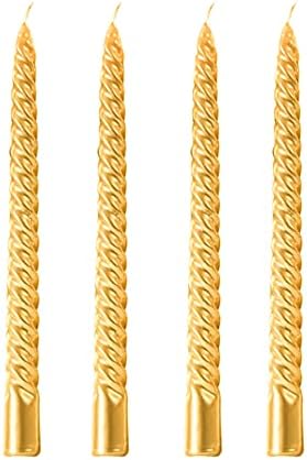 Wrcevtor 10 Inch Taper Candles Set of 4 Clean Burning Unscented