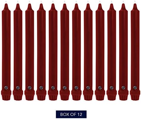 Colonial Candle Unscented Taper Candles Pack of 12 1
