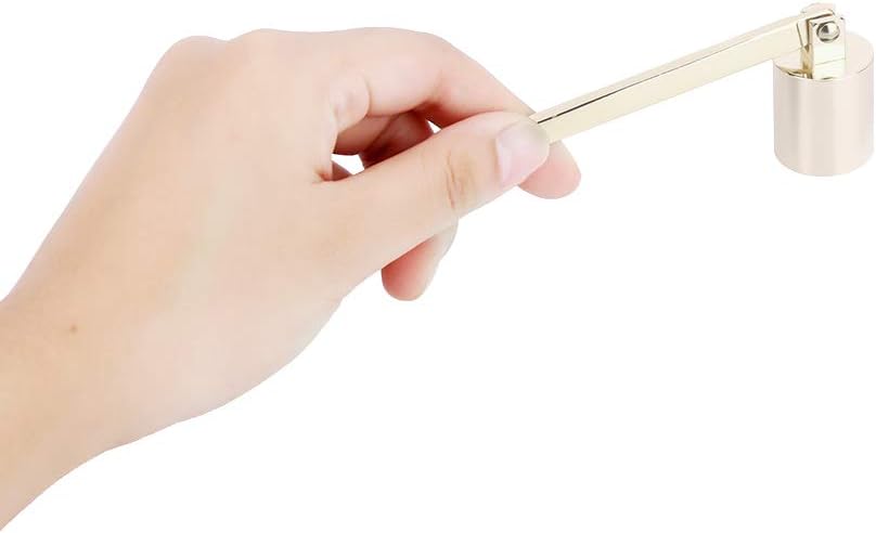 plplaaoo Gold Candle Snuffer with Wick Trimmer