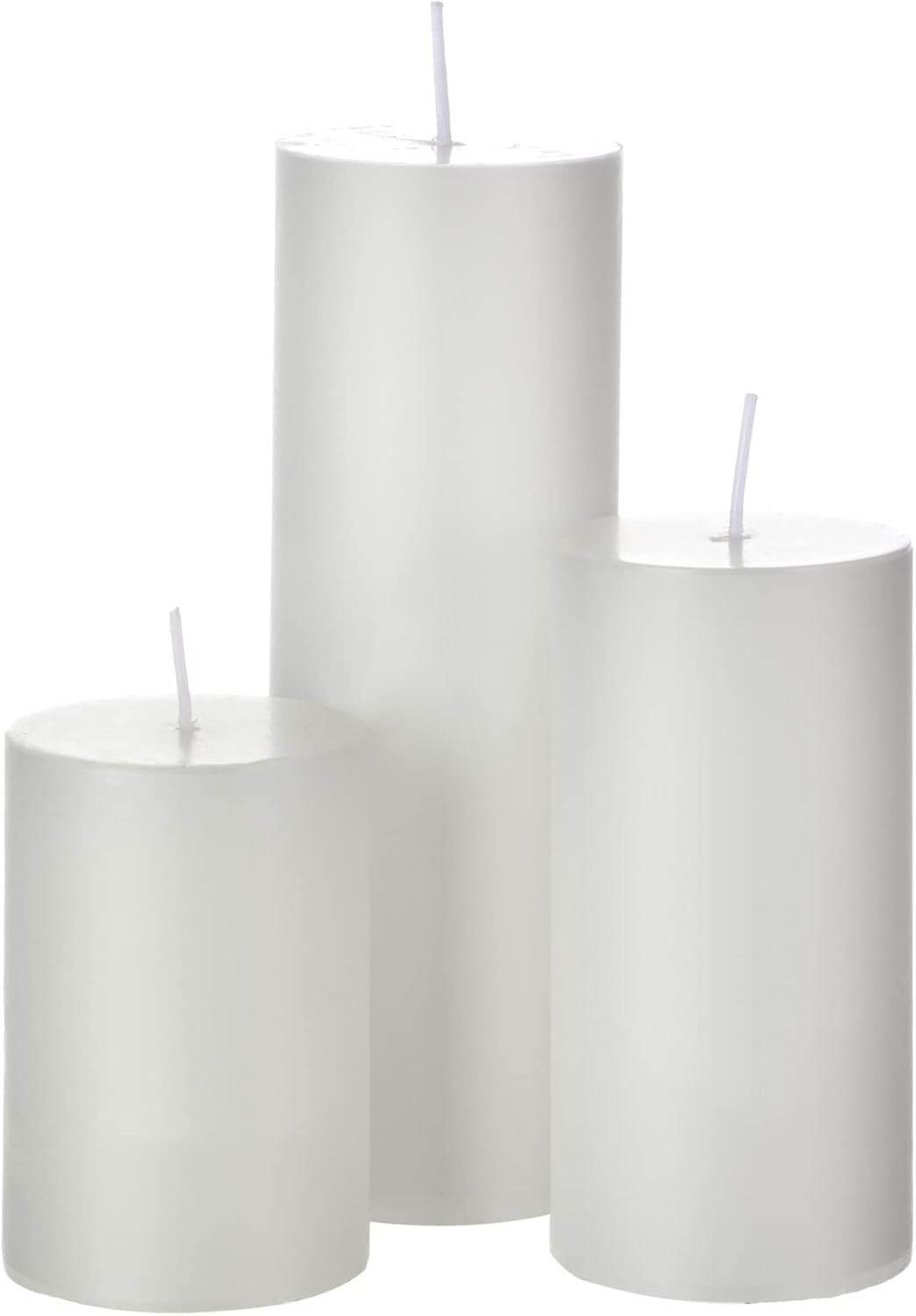 Shihanee 36 Pcs Pillar Candles and Glass Vases for Wedding Centerpieces