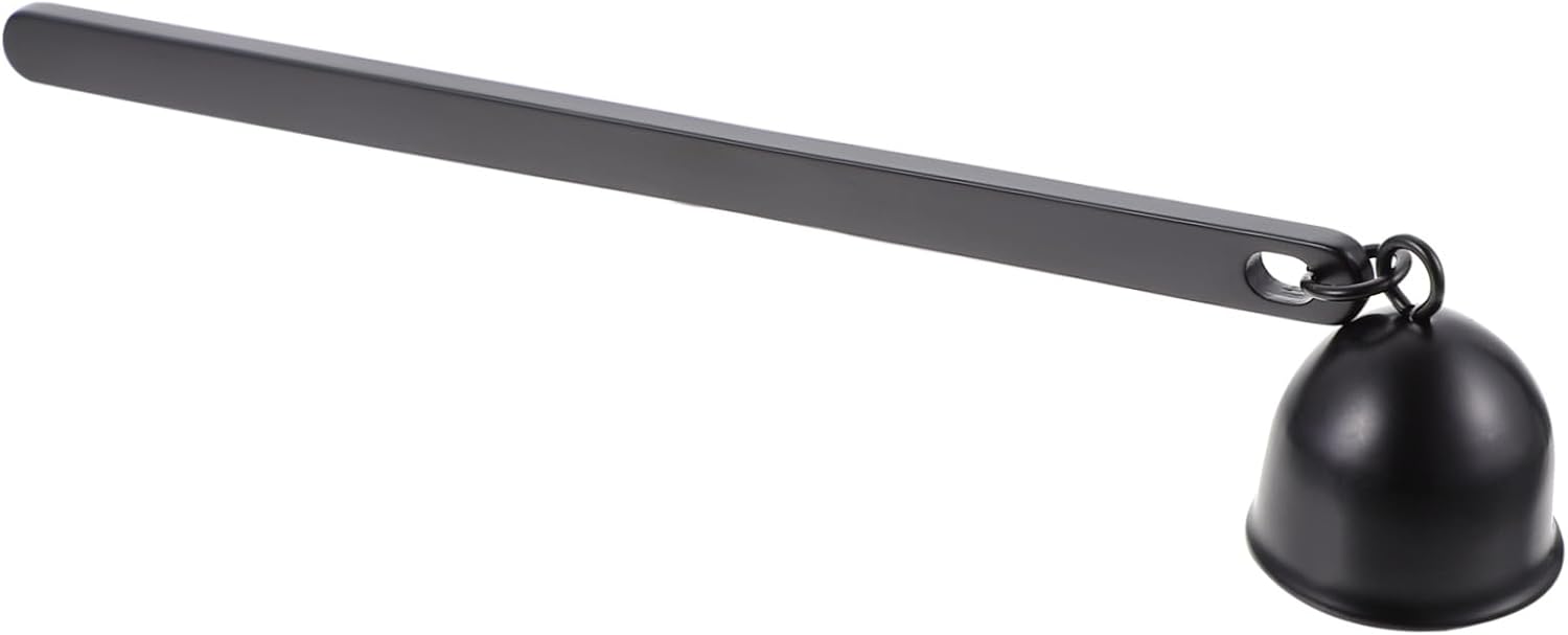 IMIKEYA Candle Snuffer with Long Handle Black Decor