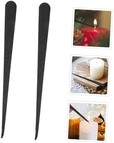 MAGICLULU 2pcs Candle Wick Hooks Snuffer Black Finish