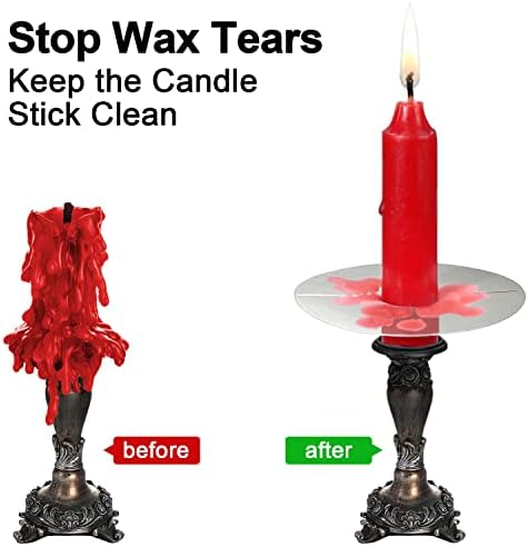 PAGOW 100 Pack Beeswax Candle Protectors