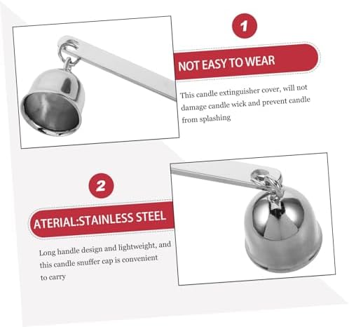 Stainless Steel Candle Snuffer with Antique Bell-Shaped Design