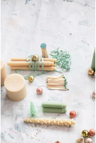 Creative Co-Op Tree Shaped Taper Candles Boxed Set Of 2