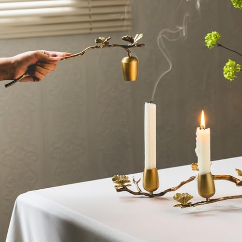 Butterfly Brass Candle Snuffer with Long Handle