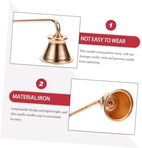 Elegant Candle Snuffer Tool for Wick Extinguishing
