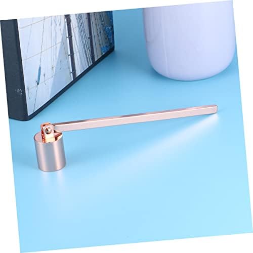 PRETYZOOM 2pcs Rose Gold Candle Snuffer and Wick Dipper Set