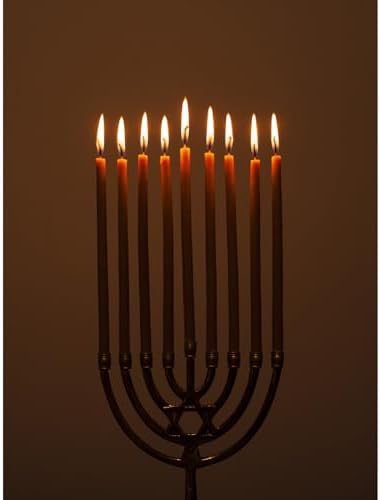 CANDWAX 50 Pack Yellow Taper Candles 7 Inch
