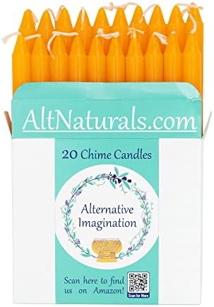 Set of 20 Orange Chime Candles for Altar and Spells