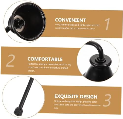PRETYZOOM Decorative Candle Snuffer Long Handle