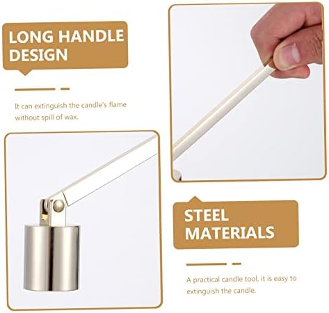IMIKEYA 4pcs Candle Snuffers Ergonomic Handles