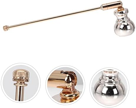 IMIKEYA 2pcs Gourd Shape Candle Snuffer Gold