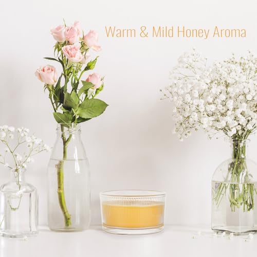 AGLARY 3-Wick Beeswax Candle in Glass