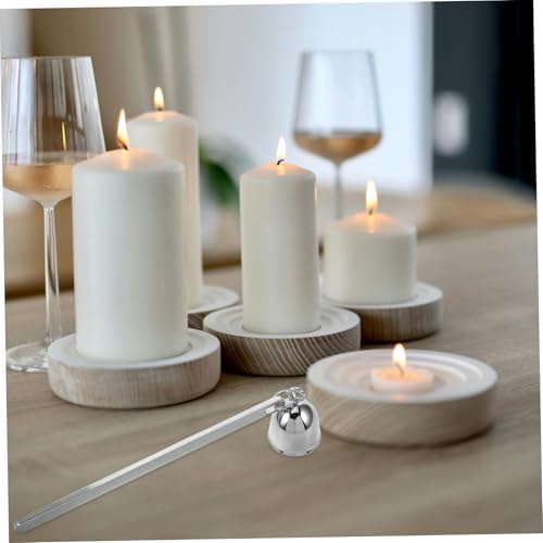 Stainless Steel Candle Snuffer with Antique Bell-Shaped Design