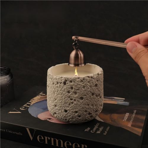Red Copper Candle Snuffer with Long Handle
