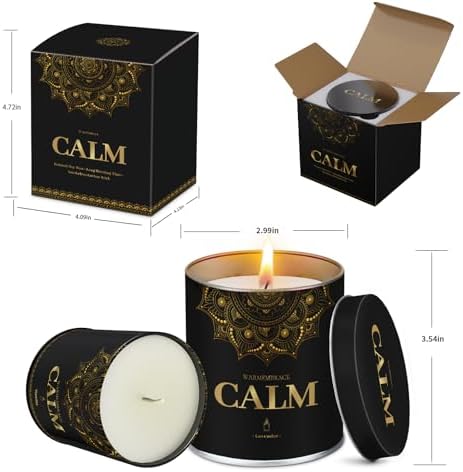 WarmEmbrace Lavender Scented Jar Candles 9 Oz