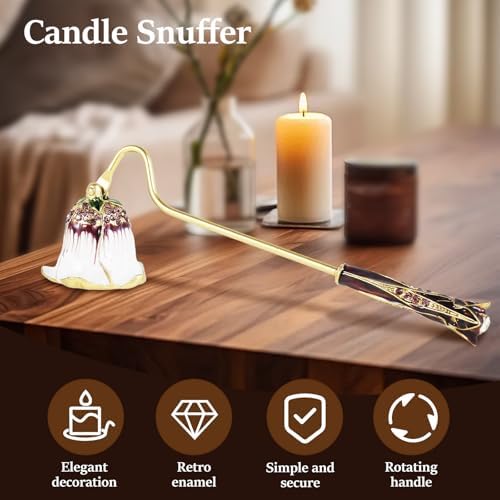 Elegant Vintage Candle Snuffer with Long Handle