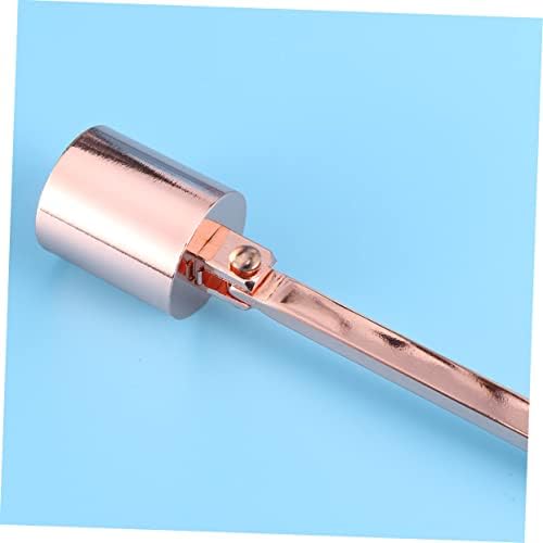 PRETYZOOM 2pcs Rose Gold Candle Snuffer and Wick Dipper Set