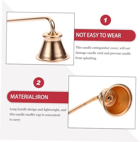 VINTORKY Candle Extinguisher Long Handle Metal Wick Snuffer for Home Use