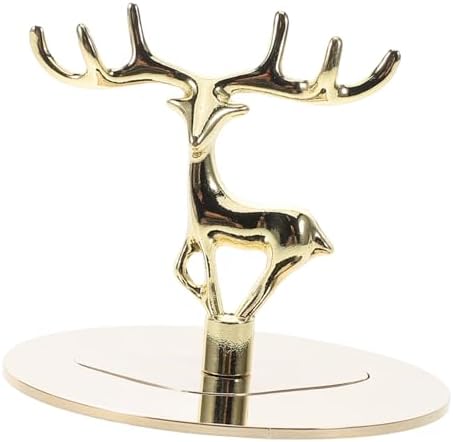 Cabilock Candle Dust Protectors with Flame Snuffer and Elegant Golden Elk Design