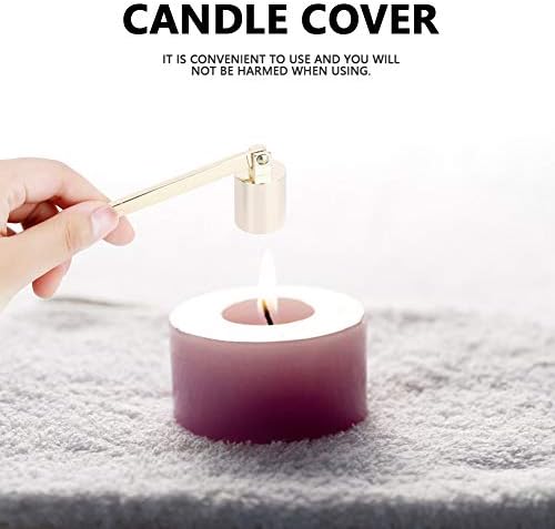 plplaaoo Gold Candle Snuffer with Wick Trimmer