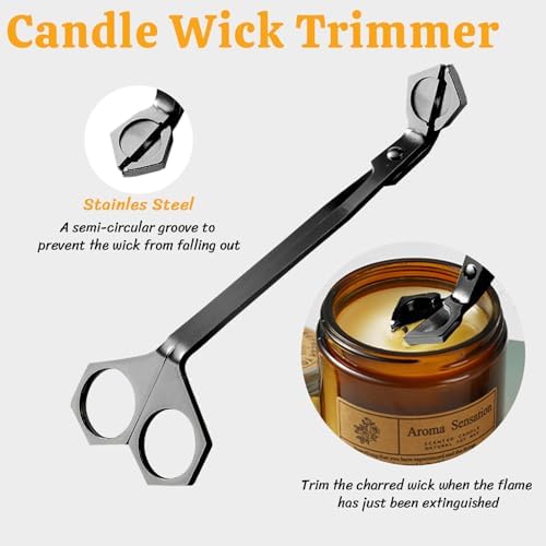 Premium 4 in 1 Candle Accessory Set - Black
