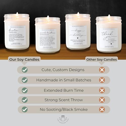 Happy Birthday Vanilla Cake Candle - 8oz Hand-Poured in USA