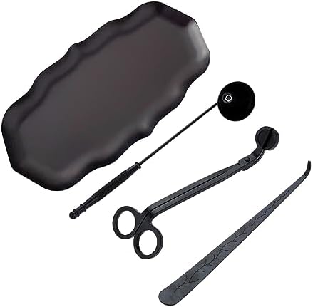 MUXSAM 4-in-1 Candle Care Tool Set Black