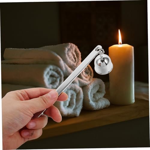Stainless Steel Candle Snuffer with Antique Bell-Shaped Design