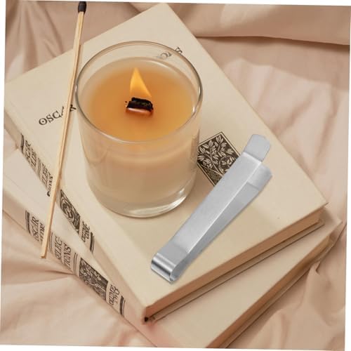 ORFOFE Candle Snuffer Clip 4pcs Steel Wick Extinguisher