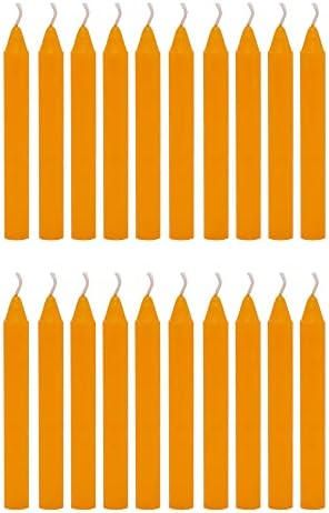 Set of 20 Orange Chime Candles for Altar and Spells