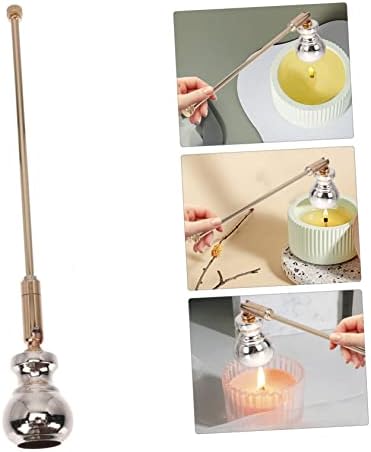IMIKEYA 2pcs Gourd Shape Candle Snuffer Gold