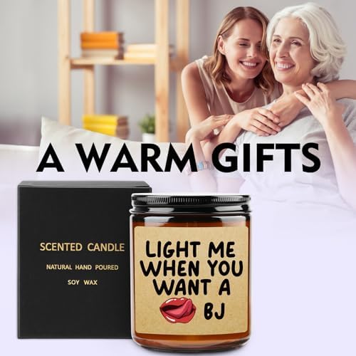 Funny Lavender Candle for Him Manly and Hilarious Gift