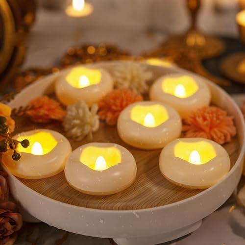 Eynshoo 12 Pack Floating Candles LED Tea Lights Waterproof