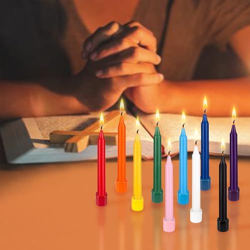 Mega Candles 40-Pack Rose Gold Mini Taper Candles