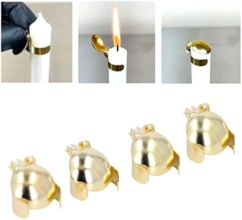 4pcs Automatic Candle Extinguisher Gold