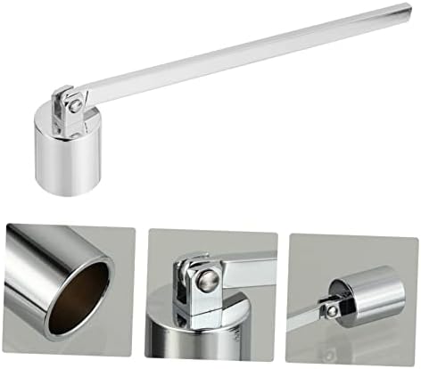1Pc Elegant Stainless Steel Candle Snuffer Straight Hood Design