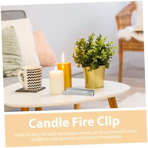 4pcs Candle Extinguisher Clip Sturdy Metal Wick Clamp Fire Snuffer