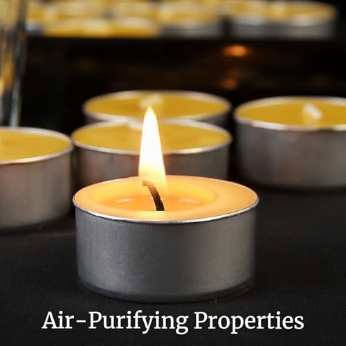 32 Pack Pure Beeswax Tealight Candles