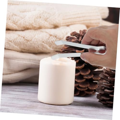 VOSAREA 5pcs Stainless Steel Candle Snuffer Tool Wick Clip Eco-Friendly