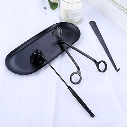 MUXSAM 4 in 1 Candle Accessory Set Black