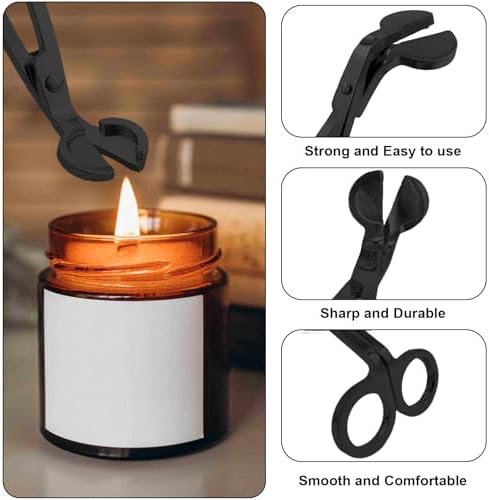 3 in 1 Candle Accessories Set with Snuffer and Wick Trimmer