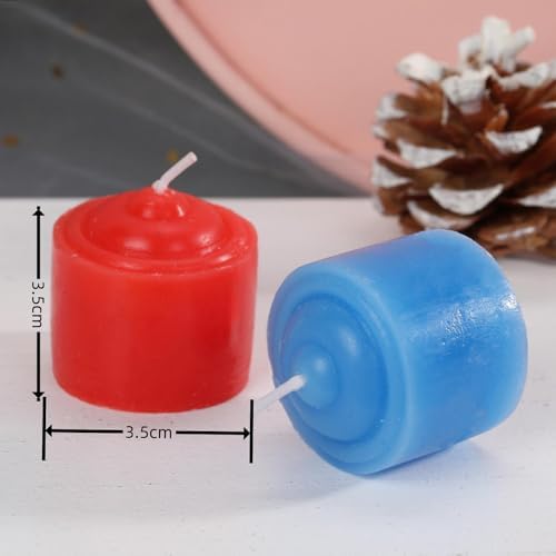 Santiyis Red Tea Light Candles 12 Pack Wedding Home Use