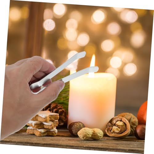 Vaguelly 5Pcs Candle Snuffer Wick Clamp Long Handle Design