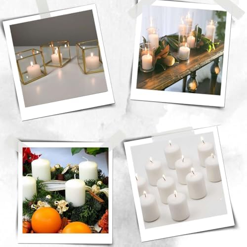 Efavormart Set of 12 Ivory Votive Candles