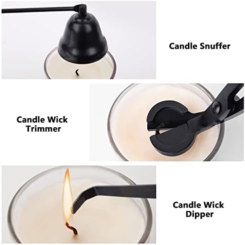 3 in 1 Candle Tools Set - Black