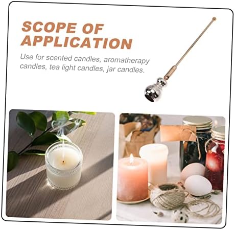 IMIKEYA 2pcs Gourd Shape Candle Snuffer Gold
