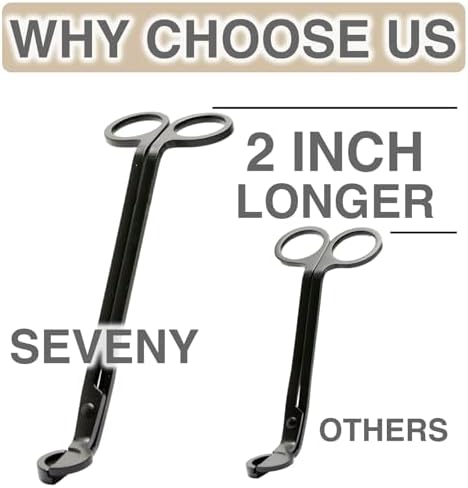 SEVENY 3 in 1 Candle Accessory Set - Wick Trimmer Snuffer Dipper