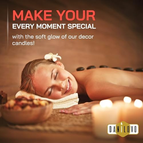 Danilovo Honey-Scented Beeswax Taper Candles - Pack of 50